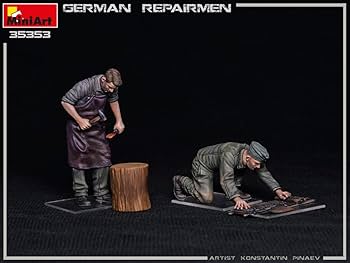 Amazon | ミニアート 1/35 ドイツ 修理工 2体セット 作業台